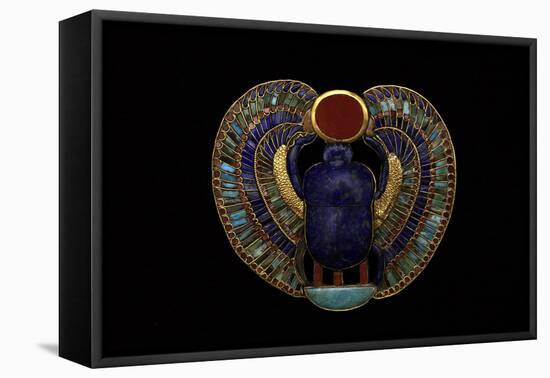 Tutankhamen, Scarab Pendant, Egyptian-null-Framed Stretched Canvas