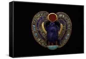 Tutankhamen, Scarab Pendant, Egyptian-null-Framed Stretched Canvas