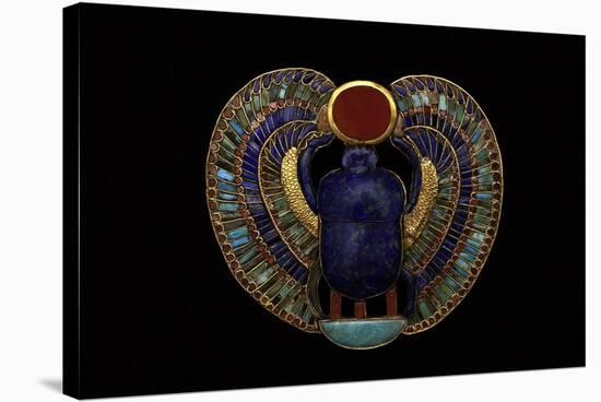 Tutankhamen, Scarab Pendant, Egyptian-null-Stretched Canvas