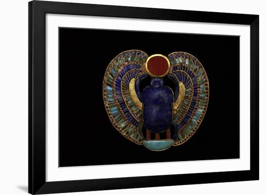 Tutankhamen, Scarab Pendant, Egyptian-null-Framed Photographic Print