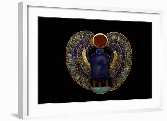 Tutankhamen, Scarab Pendant, Egyptian-null-Framed Photographic Print