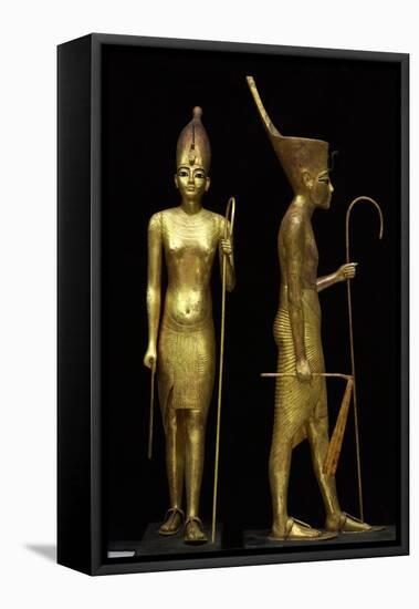 Tutankhamen, Statue-null-Framed Stretched Canvas