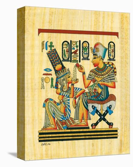 Tutankhamun and His Wife-null-Stretched Canvas