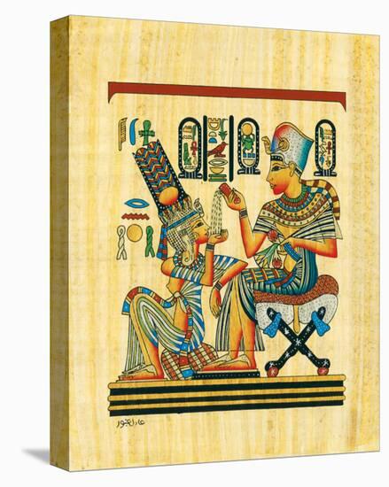 Tutankhamun and His Wife-null-Stretched Canvas
