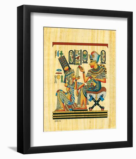 Tutankhamun and His Wife-null-Framed Art Print