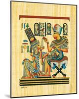 Tutankhamun and His Wife-null-Mounted Art Print