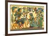 Tutankhamun Hunting Birds-null-Framed Art Print