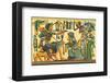 Tutankhamun Hunting Birds-null-Framed Art Print