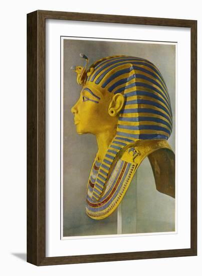 Tutankhamun Pharaoh Egyptian Ruler of the 18th Dynasty of Egypt 1361-52 Bc-null-Framed Art Print