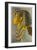 Tutankhamun Pharaoh Egyptian Ruler of the 18th Dynasty of Egypt 1361-52 Bc-null-Framed Art Print