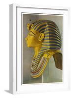 Tutankhamun Pharaoh Egyptian Ruler of the 18th Dynasty of Egypt 1361-52 Bc-null-Framed Art Print