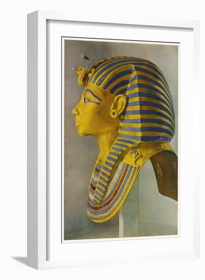 Tutankhamun Pharaoh Egyptian Ruler of the 18th Dynasty of Egypt 1361-52 Bc-null-Framed Art Print