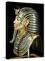 Tutankhamun's Funeral Mask in Solid Gold Inlaid with Semi-Precious Stones, Thebes, Egypt-Robert Harding-Stretched Canvas