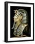 Tutankhamun's Funeral Mask in Solid Gold Inlaid with Semi-Precious Stones, Thebes, Egypt-Robert Harding-Framed Photographic Print