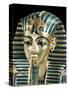 Tutankhamun's Funeral Mask in Solid Gold Inlaid with Semi-Precious Stones, Thebes, Egypt-Robert Harding-Stretched Canvas