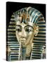 Tutankhamun's Funeral Mask in Solid Gold Inlaid with Semi-Precious Stones, Thebes, Egypt-Robert Harding-Stretched Canvas