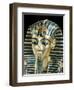 Tutankhamun's Funeral Mask in Solid Gold Inlaid with Semi-Precious Stones, Thebes, Egypt-Robert Harding-Framed Photographic Print