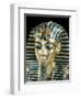 Tutankhamun's Funeral Mask in Solid Gold Inlaid with Semi-Precious Stones, Thebes, Egypt-Robert Harding-Framed Photographic Print