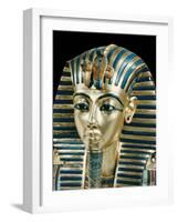 Tutankhamun's Funeral Mask in Solid Gold Inlaid with Semi-Precious Stones, Thebes, Egypt-Robert Harding-Framed Photographic Print