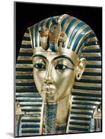 Tutankhamun's Funeral Mask in Solid Gold Inlaid with Semi-Precious Stones, Thebes, Egypt-Robert Harding-Mounted Photographic Print