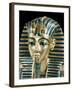 Tutankhamun's Funeral Mask in Solid Gold Inlaid with Semi-Precious Stones, Thebes, Egypt-Robert Harding-Framed Photographic Print