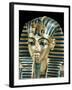 Tutankhamun's Funeral Mask in Solid Gold Inlaid with Semi-Precious Stones, Thebes, Egypt-Robert Harding-Framed Photographic Print