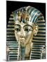 Tutankhamun's Funeral Mask in Solid Gold Inlaid with Semi-Precious Stones, Thebes, Egypt-Robert Harding-Mounted Photographic Print