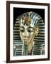 Tutankhamun's Funeral Mask in Solid Gold Inlaid with Semi-Precious Stones, Thebes, Egypt-Robert Harding-Framed Photographic Print