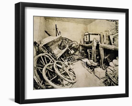 Tutankhamun's tomb, Valley of the Kings, Egypt, November, 1922-Harry Burton-Framed Photographic Print