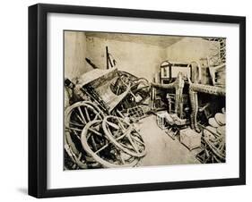 Tutankhamun's tomb, Valley of the Kings, Egypt, November, 1922-Harry Burton-Framed Photographic Print