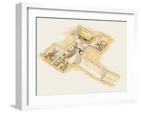 Tutankhamun's Tomb-Fernando Aznar Cenamor-Framed Giclee Print