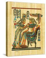 Tutankhamun with His Queen-null-Stretched Canvas