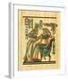 Tutankhamun with His Queen-null-Framed Art Print