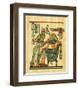 Tutankhamun with His Queen-null-Framed Art Print