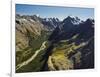 Tutoko River, Valley, Fiordland National Park, Southern Alps, Southland, South Island, New Zealand-Rainer Mirau-Framed Photographic Print