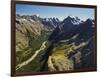 Tutoko River, Valley, Fiordland National Park, Southern Alps, Southland, South Island, New Zealand-Rainer Mirau-Framed Photographic Print