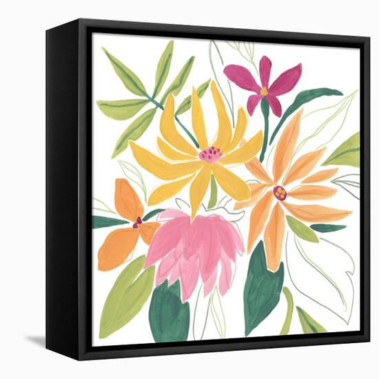 Tutti Frutti Floral II-June Vess-Framed Stretched Canvas