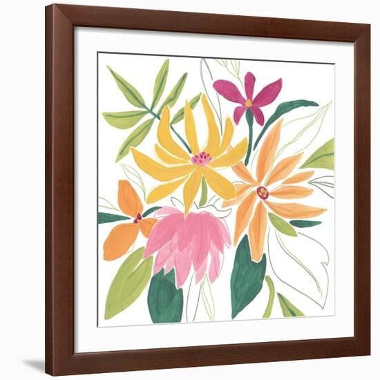 Tutti Frutti Floral II-June Vess-Framed Art Print