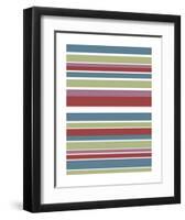 Tutti-frutti Stripes-Denise Duplock-Framed Art Print