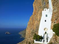 Hozoviotissa Monastery and Aegean Sea, Amorgos, Cyclades, Greek Islands, Greece, Europe-Tuul-Photographic Print