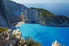 Vrika Beach, Antipaxos, Antipaxi, Ionian Islands, Greek Islands, Greece, Europe-Tuul-Photographic Print