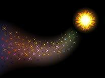 Comet like Sparkles Background.-tuulijumala-Photographic Print