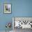 TUXEDO CAT MOONLIGHT SUNFLOWERS-sylvia pimental-Framed Art Print displayed on a wall