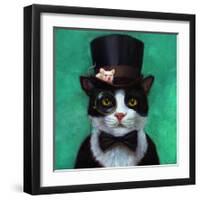 Tuxedo Cat-Lucia Heffernan-Framed Art Print