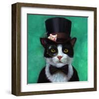 Tuxedo Cat-Lucia Heffernan-Framed Art Print