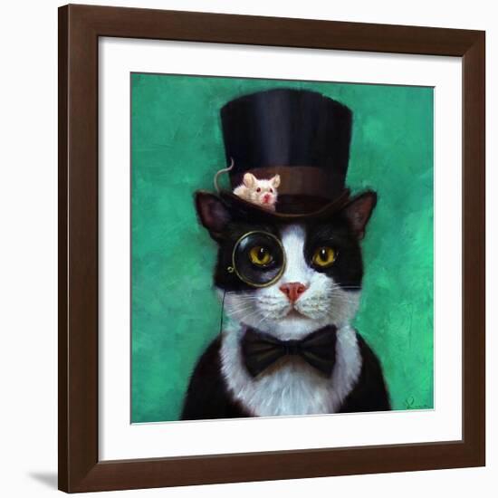 Tuxedo Cat-Lucia Heffernan-Framed Art Print