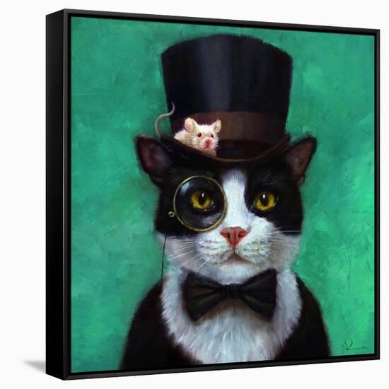 Tuxedo Cat-Lucia Heffernan-Framed Stretched Canvas