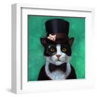 Tuxedo Cat-Lucia Heffernan-Framed Art Print