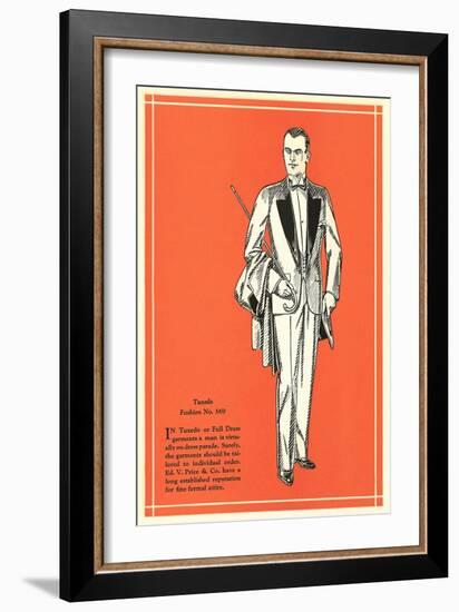 Tuxedo-null-Framed Art Print