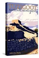 Tuzigoot National Monument - Arizona-Lantern Press-Stretched Canvas